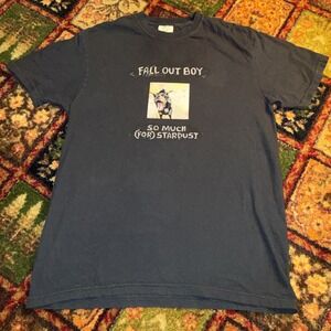 Fall Out Boy "So Much For Stardust"  Band T Shirt M  Dog Graphic Y2K